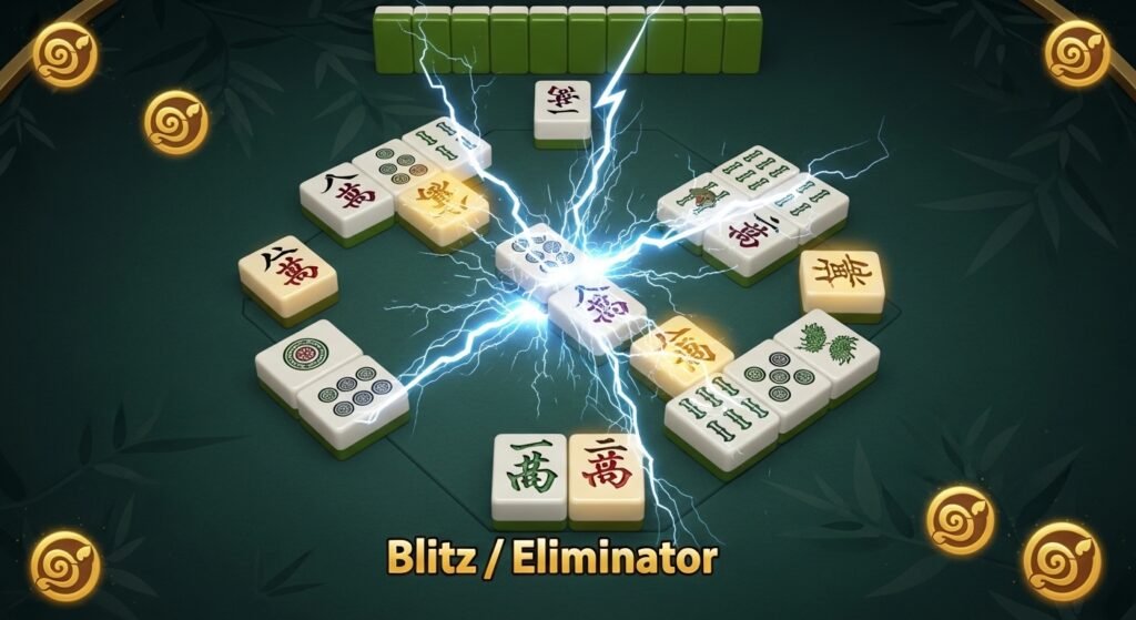 Mahjong Club Blitze und Booster